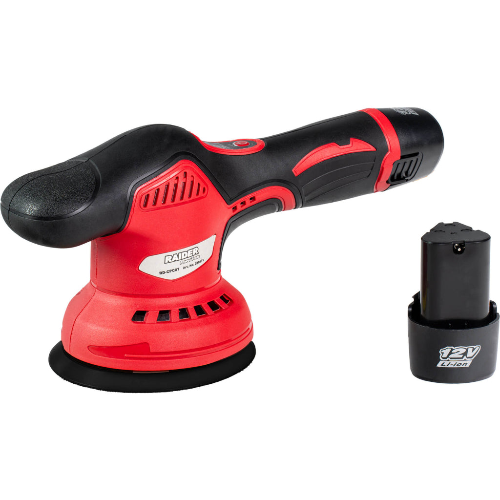 Raider Masina de polisat 12V ø125mm 300-2400min-1 2x2Ah RD-CPC07