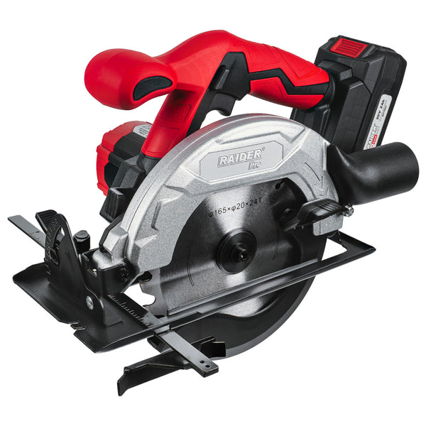 Raider R20 Fierastrau circular de mana 20V Ø165x20mm 2Ah RDP-KCS20