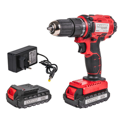 Raider Masina de gaurit cu percutie 18V 2x2Ah 30Nm RD-CDL38