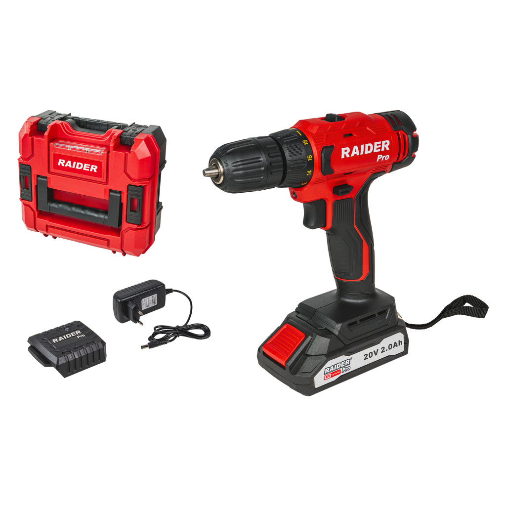 Raider R20 Masina de gaurit si insurubat 20V 2Ah 44Nm RDP-SPCD20