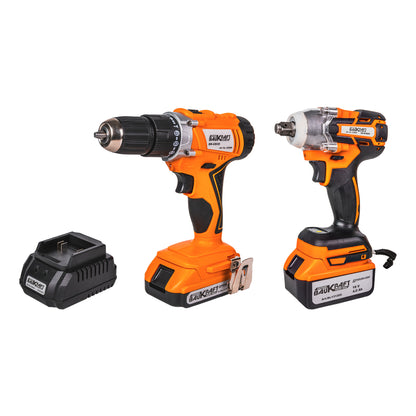 Baukraft Bormasina percutie si cheie BL 18V 4A 2Ah BK-CDIBIW3