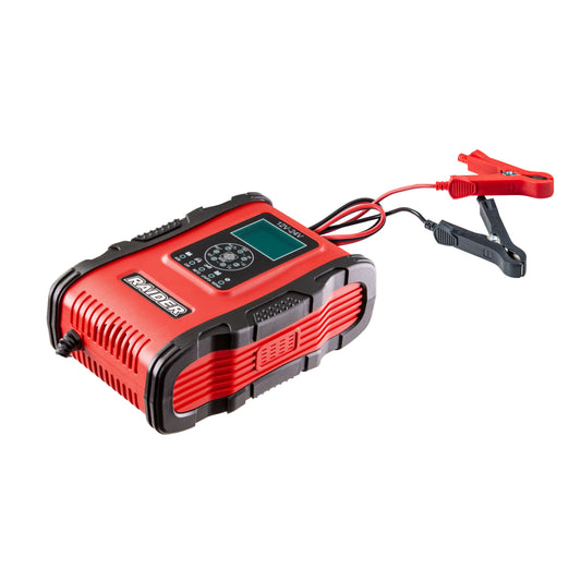 Raider Invertor Incarcator Baterie 12/24V 200Ah LCD RD-BC19
