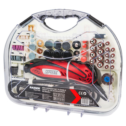 Raider Set mini polizor drept 135W 210 accesoriiRD-MG06