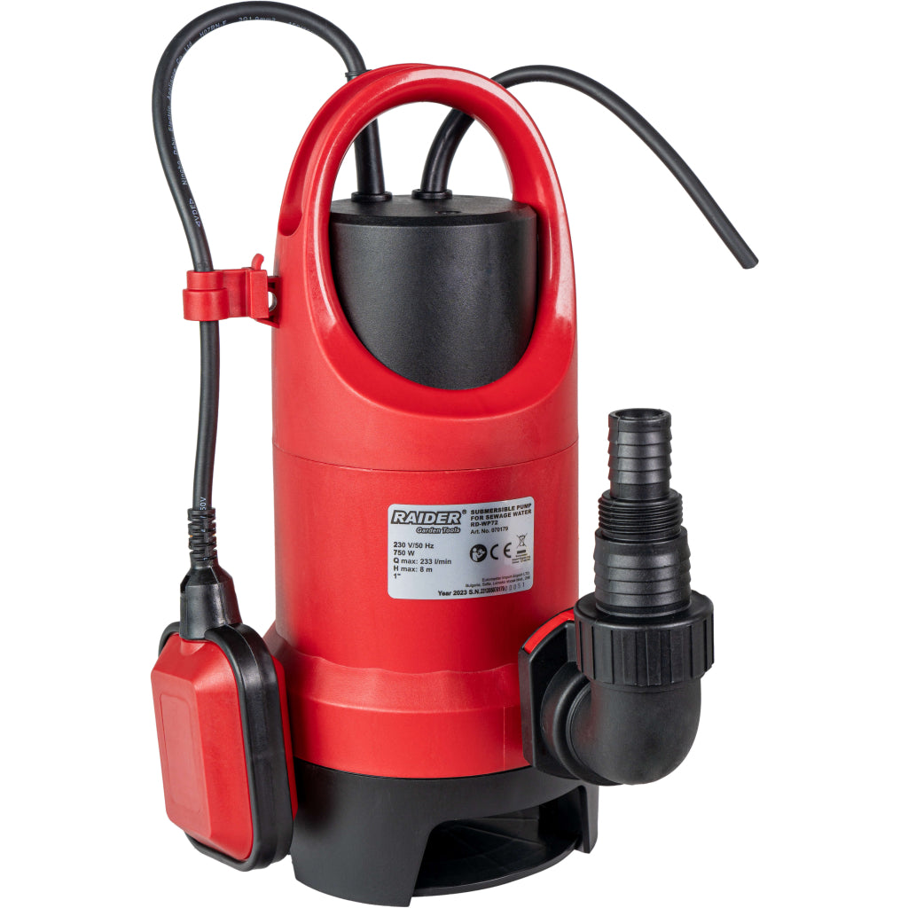 Raider Pompa cu plutitor 750W 1" 7-8m 1398ml/h 35mm RD-WP72