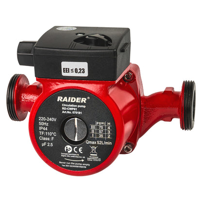 Raider Pompa circulatie 75W 1½" 52L/min 4m 110°C RD-CWP81