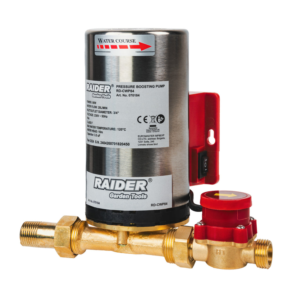 Raider Pompa ridicare presiune 90W ¾" 20L/min 10m INOX RD-CWP84