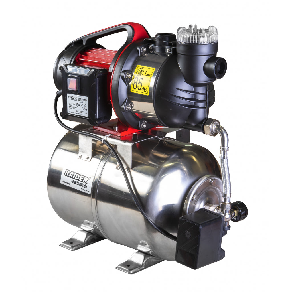 Raider Hidrofor 1300W x 1” 8-48m 4800l/h bazin inox RD-WP1300S