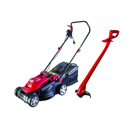 Raider Set masina de tuns gazon 1600W si trimmer 250W RD-LMGT01