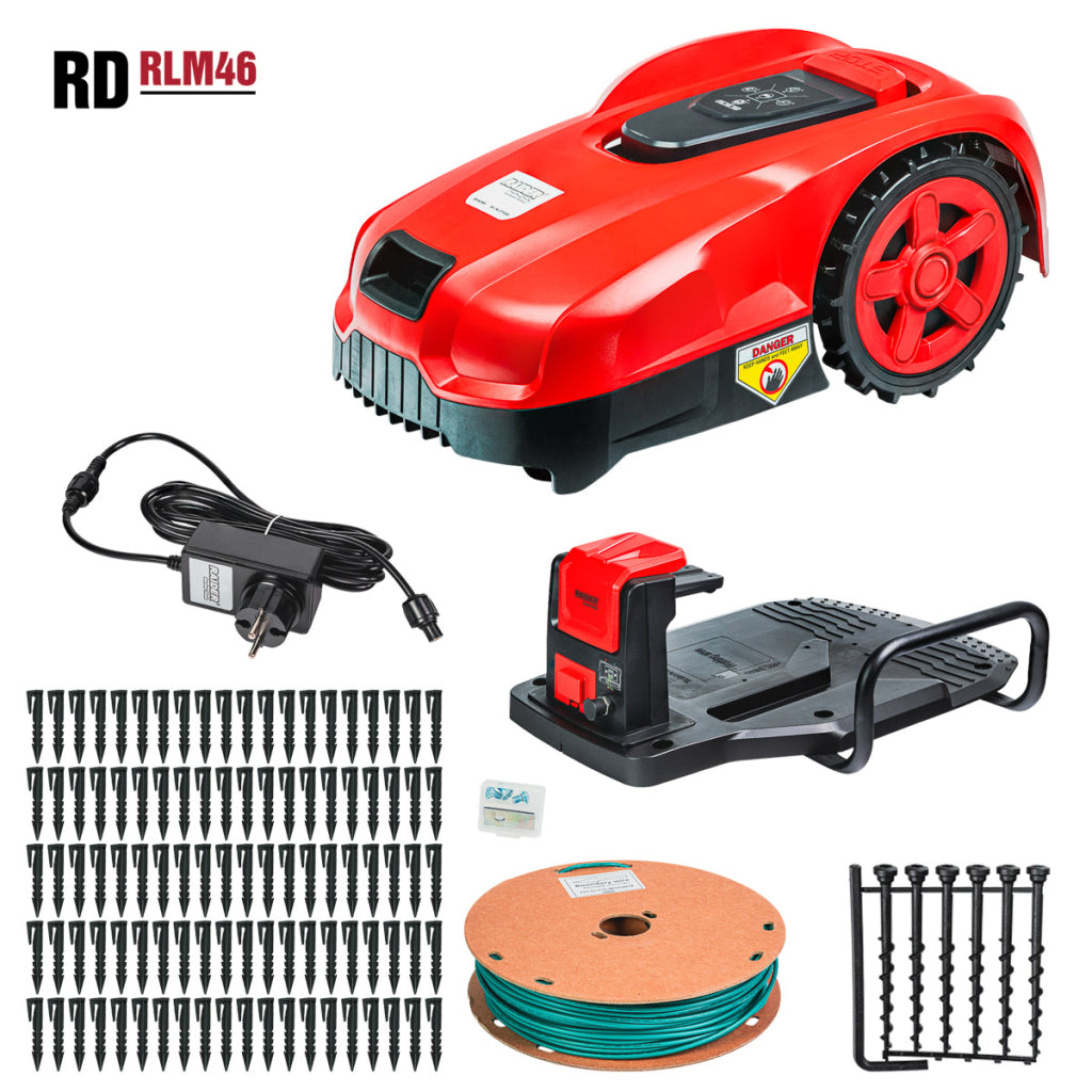 Raider Robot de tuns gazon BL 160mm 20V 2Ah APP 500m2 RD-RLM46