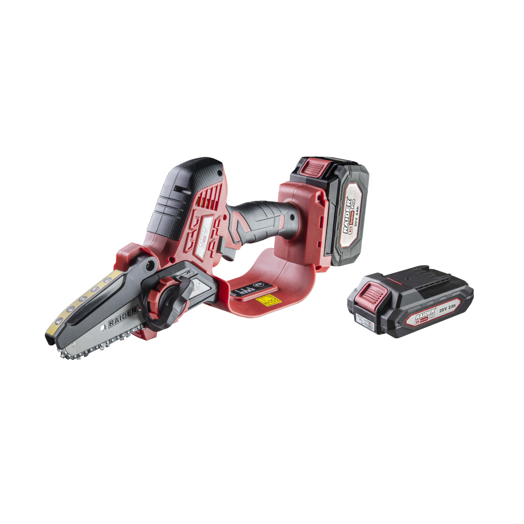 Raider R20 Fierastrau de gradina cu lant si lama 20V 100mm 2 si 4Ah RDP-SBGP20