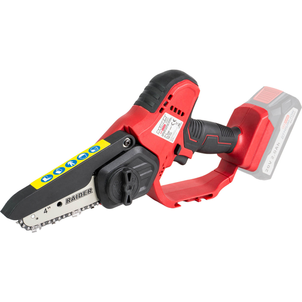 Raider R20 Fierastrau de gradina cu lant si lama 20V 100mm SOLO RDP-GP20