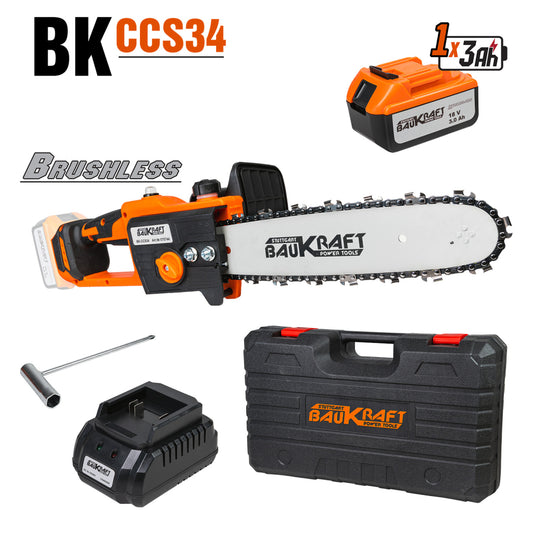Baukraft Fierastrau cu lant 18V 305mm 3Ah valiza BK-CCS34