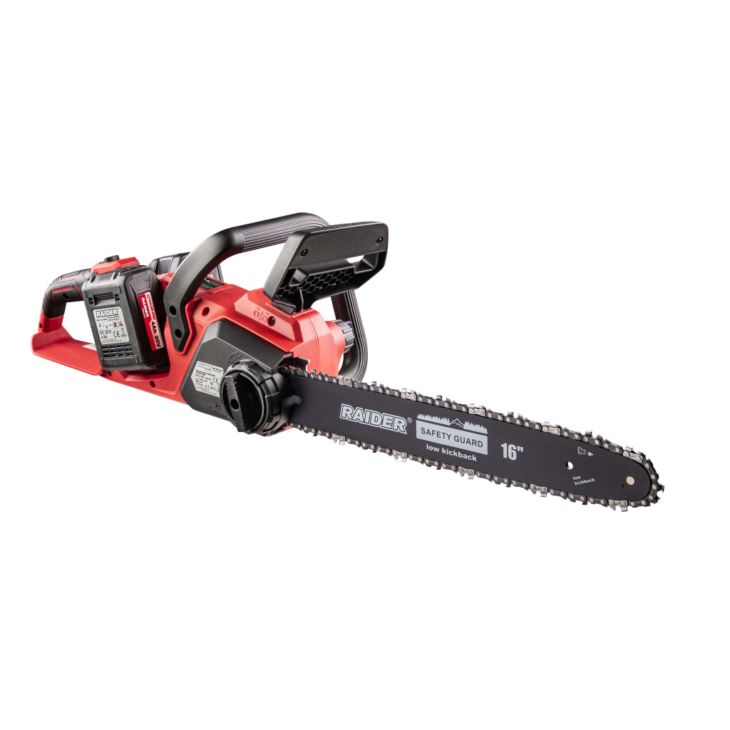 Raider Industrial Fierastrau cu lant 40V 400mm 2x4.0Ah BL RDI-BCCS33