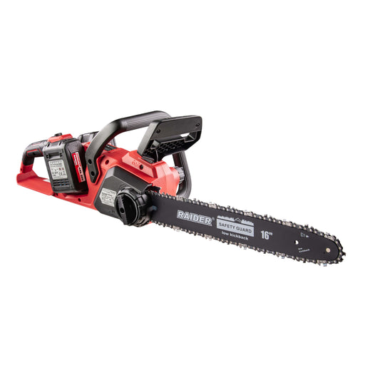 Raider Industrial Fierastrau cu lant 40V 400mm 2x4.0Ah BL RDI-BCCS33