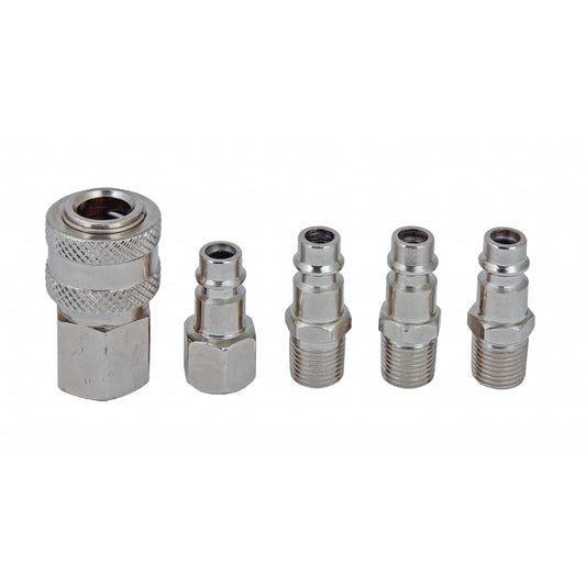 Raider Accessories Set 5 conectori rapizi pneumatici ¼" RD-QC01