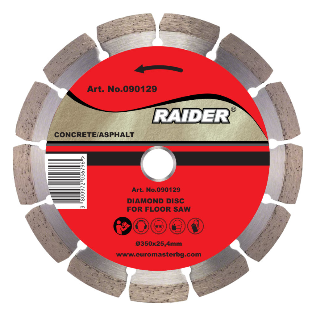 Raider Accessories Disc diamantat ø350x25.4mm pentru RDP-FS01