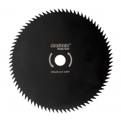 Raider Accessories Lama pentru motocoasa ø255x25.4mm 80T