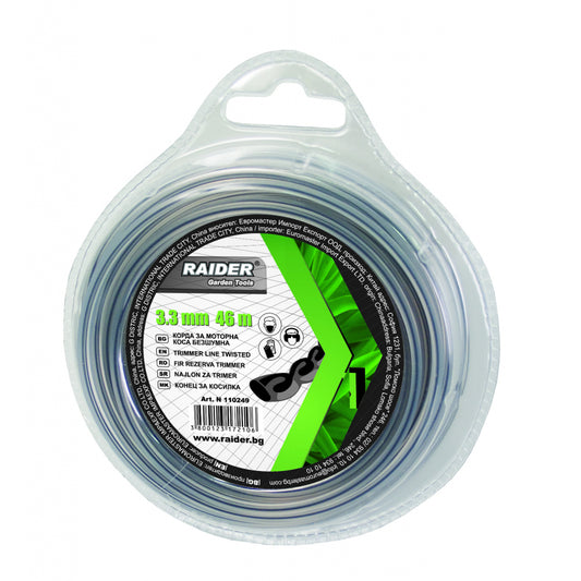 Raider Accessories Fir pentru motocoasa ø3.0mm х 2.8m impletit gri