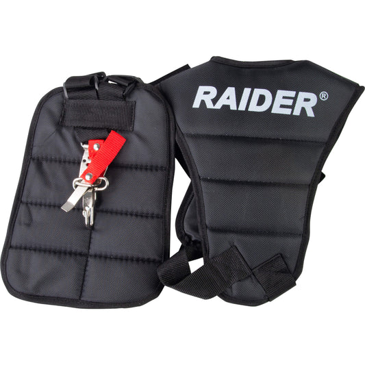 Raider Accessories Ham pentru motocoasa cu pieptar negru si geanta Raider
