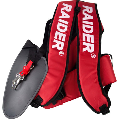 Raider Accessories Ham pentru motocoasa cu 2 barete rosu-negru geanta Raider