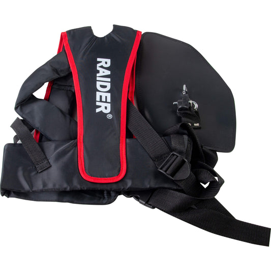 Raider Accessories Ham pentru motocoasa cu 2 barete rosu-negru geanta Raider 2