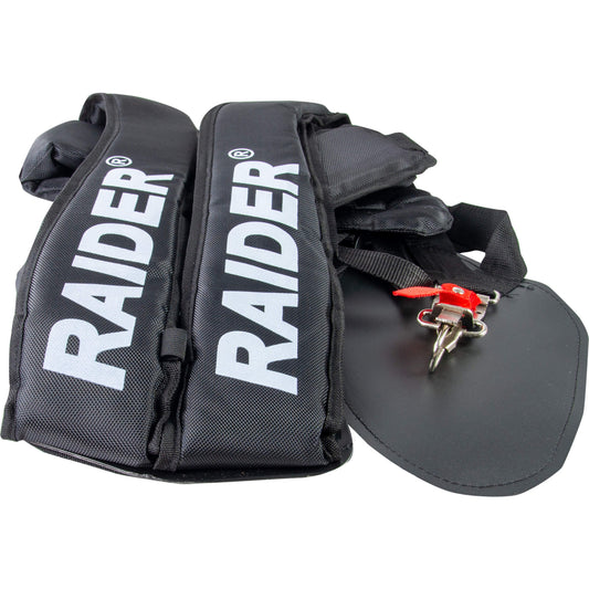 Raider Accessories Ham pentru motocoasa cu 2 barete negru cu geanta Raider
