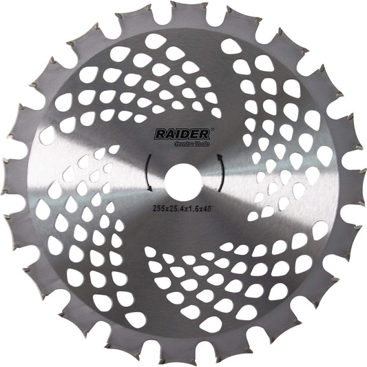 Raider Accessories Lama pentru motocoasa ø255x25.4mm 40T vidia 2 sensuri