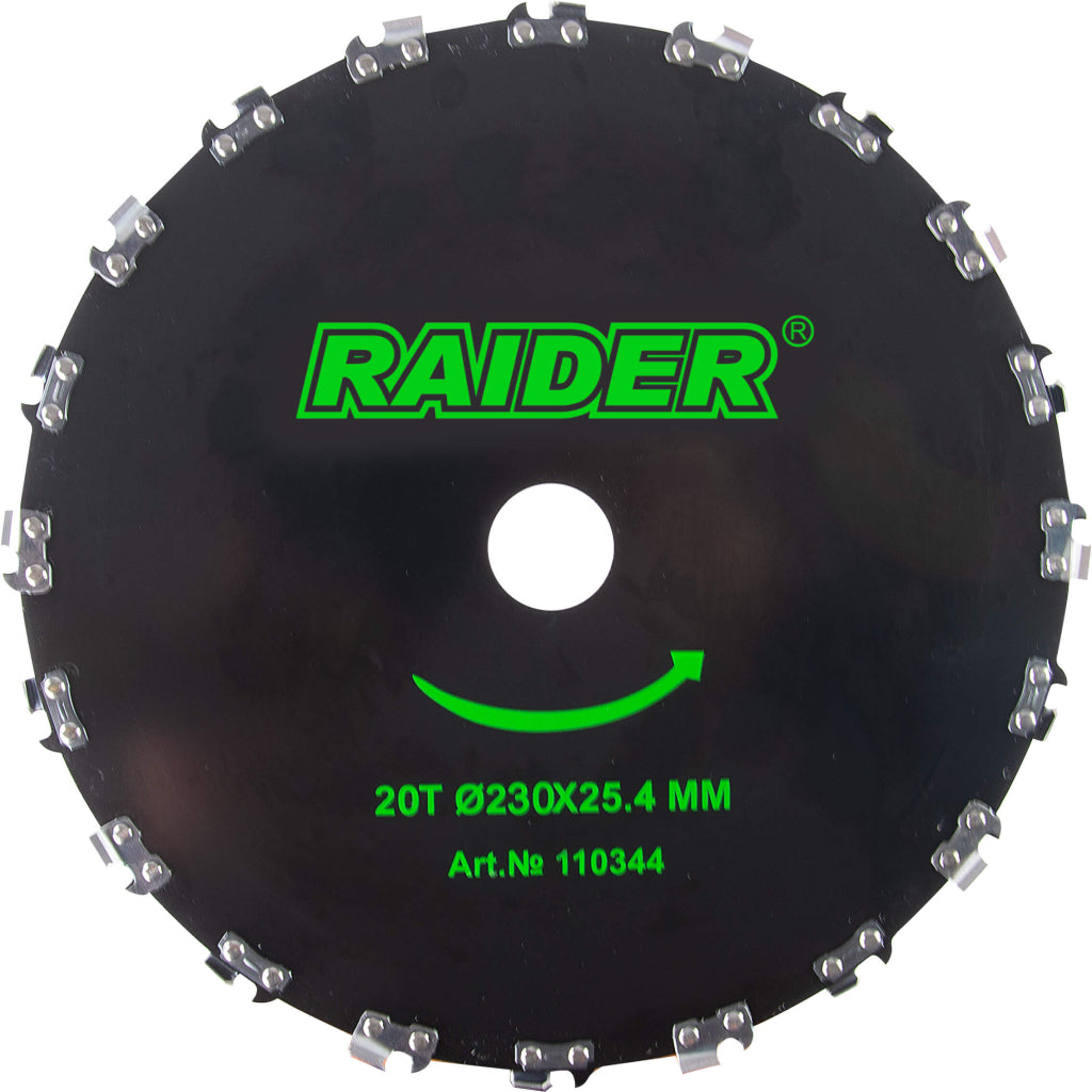Raider Accessories Lama pentru motocoasa ø255x25.4mm 20T lant drujba