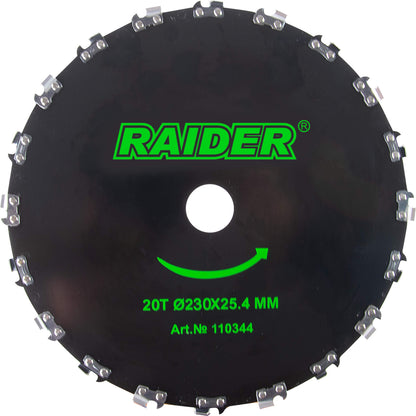 Raider Accessories Lama pentru motocoasa ø255x25.4mm 20T lant drujba