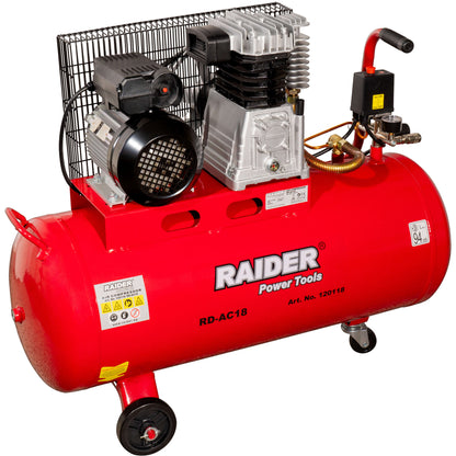 Raider Compresor pe curea 3cp 100l 320l/min RD-AC18