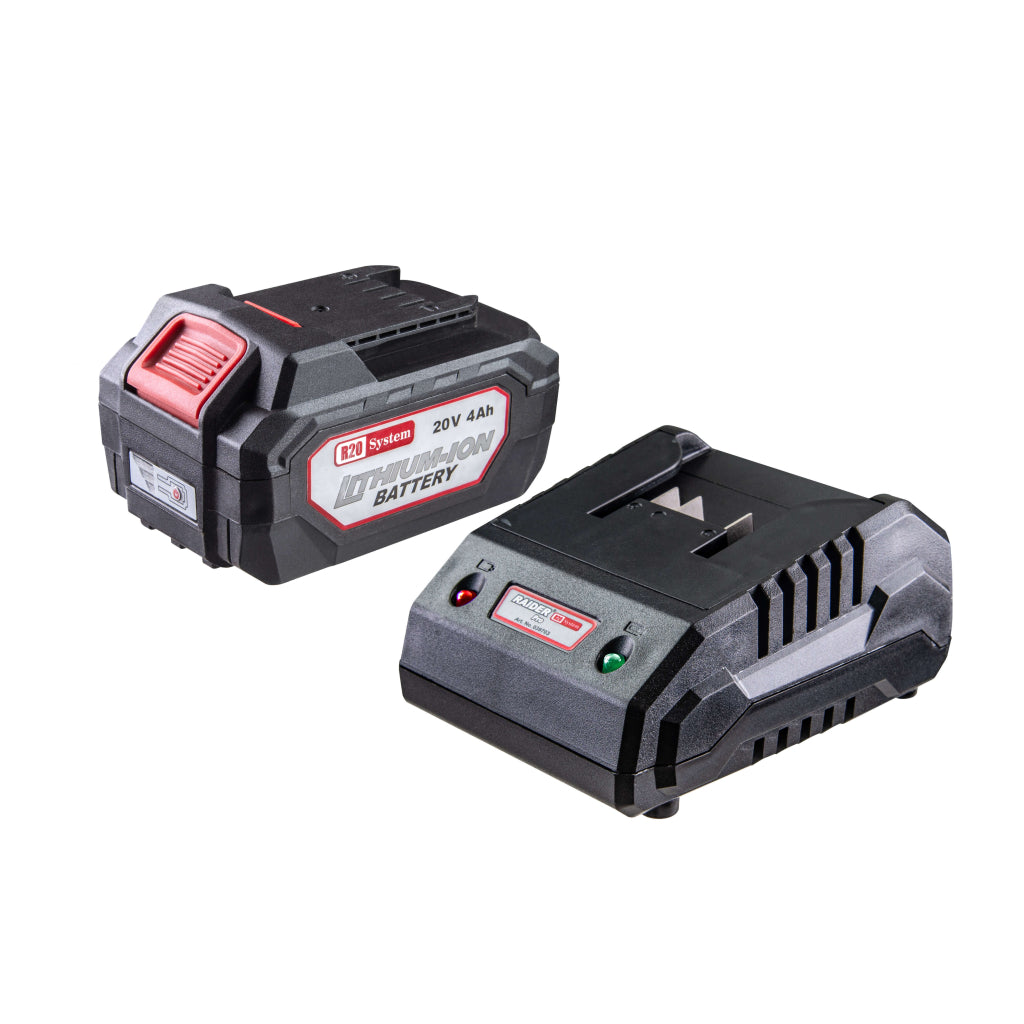 Raider R20 Set incarcator cu baza si acumulator 20V 4Ah