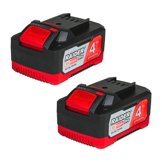 R20 set 2 acumulatori 4.0 amperi compatibili cu intreaga gama Raider R20