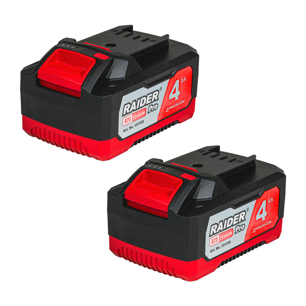 R20 set 2 acumulatori 4.0 amperi compatibili cu intreaga gama Raider R20
