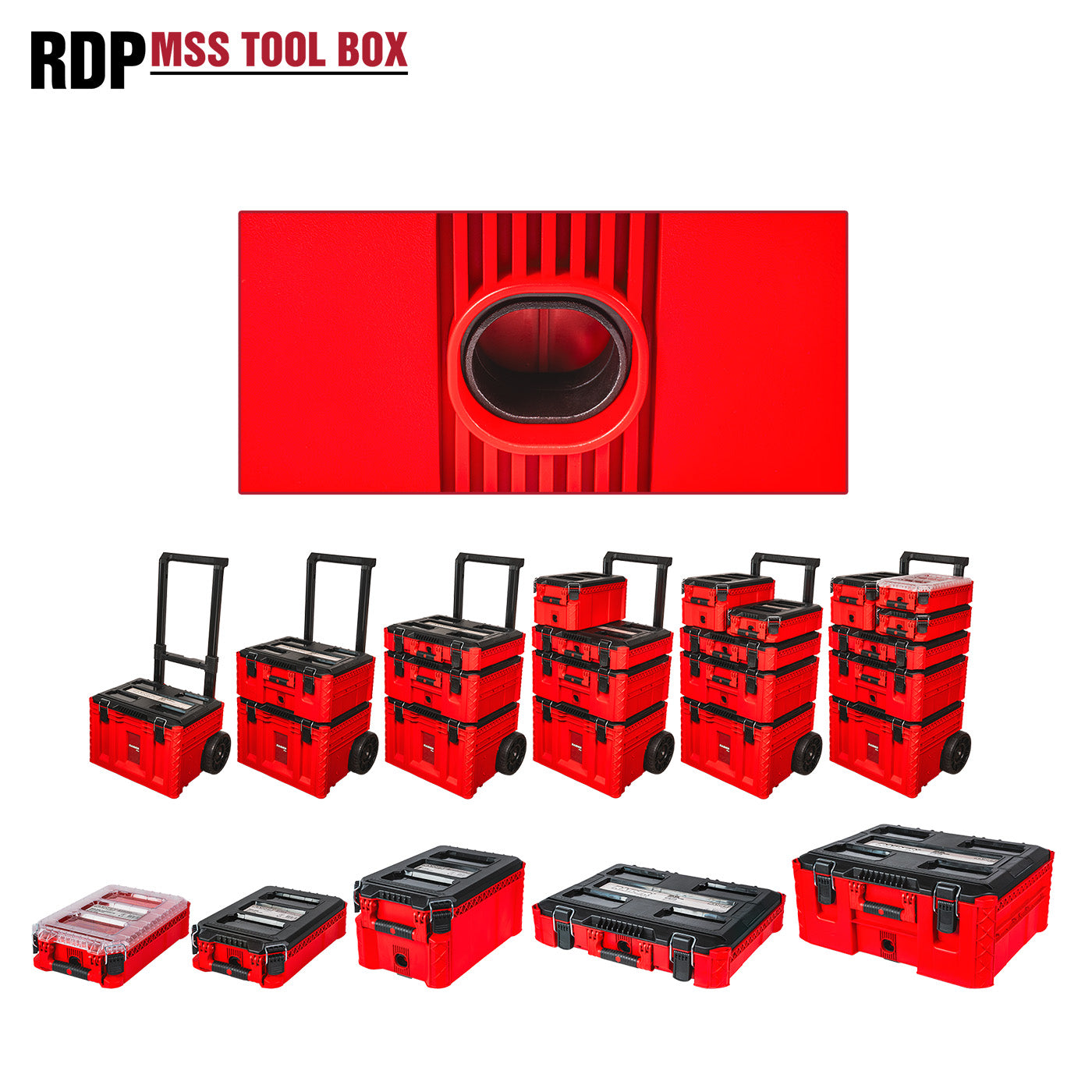 Raider sistem depozitare modular 556x1120x424mm roti IP65 RDP-MSS7