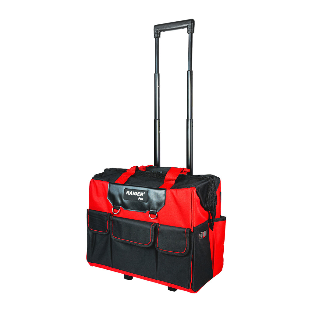 Raider Accessories Troler cu roti 20" textil cu buzunare pentru unelte RDP