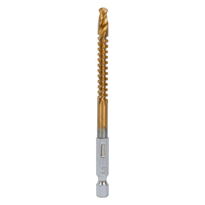 Raider Accessories Burghiu metal HSS+TIN 6.0mm cu freza decupat 1/4 HEX