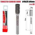 Raider Accessories Freza debavurare Tungsten Carbon tip AX ø10x20 ø6mm RDP