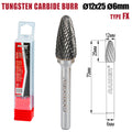 Raider Accessories Freza debavurare Tungsten Carbon tip FX ø12x25 ø6mm RDP