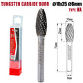 Raider Accessories Freza debavurare Tungsten Carbon tip HX ø10x25 ø6mm RDP