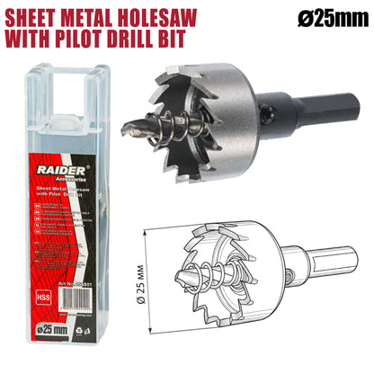 Raider Accessories Freza gaurire HSS 25mm HSS
