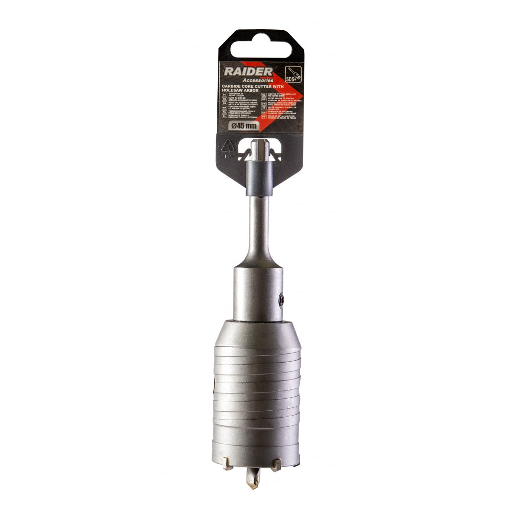 Raider Accessories Carota gaurire beton cu tija si burghiu 45mm SDS