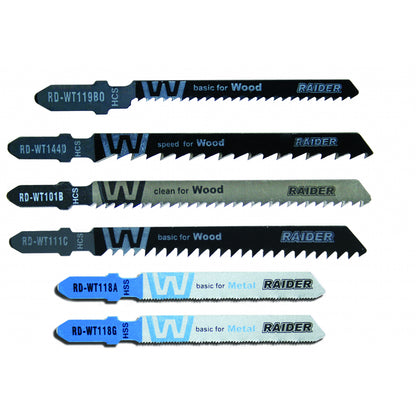 Raider Accessories Set 10 lame fierastrau pendular lemn si metal T