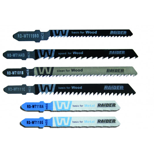 Raider Accessories Set 10 lame fierastrau pendular lemn si metal T