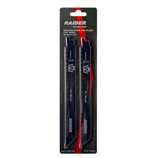 Raider Accessories Set 2 lame fierastrau sabie lemn 225x1.25mm 3TPI WS644D
