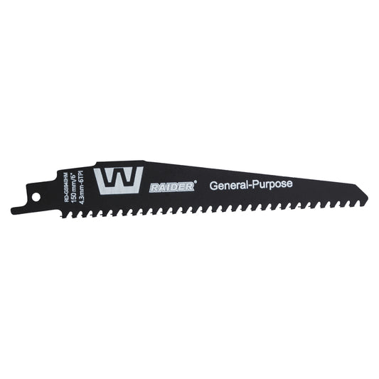 Raider Accessories Lama fierastrau sabie universala 150x4.3mm 6TPI GS940HM