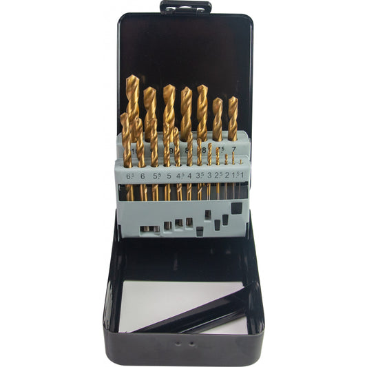 Gadget Set 19 burghie metal HSS+TIN ø1.0-10mm GD