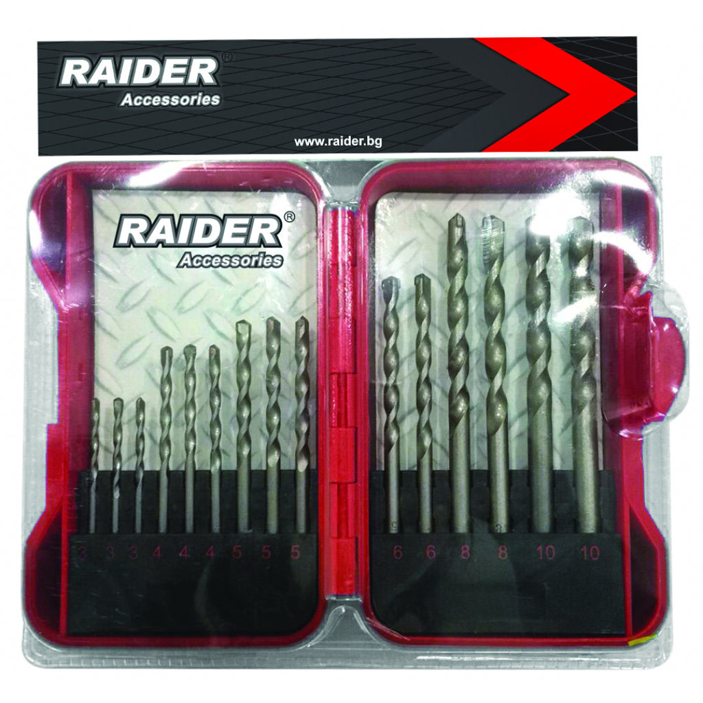 Raider Accessories Set 15 burghie pentru zidarie ø3-10mm