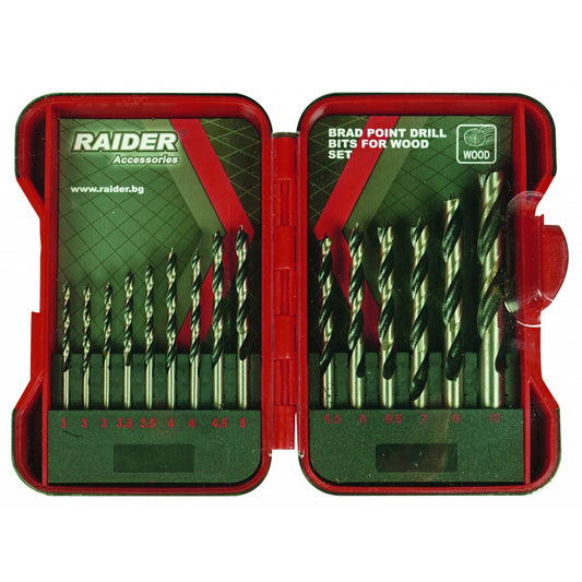 Raider Accessories Set 15 burghie lemn ø3-10mm