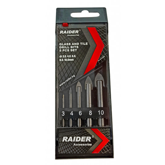 Raider Accessories Set 5 burghie sticla si ceramica ø3-10mm