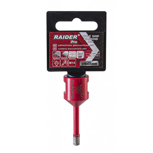 Raider Accessories Freza diamantata pentru frezare uscata M14 x 6mm